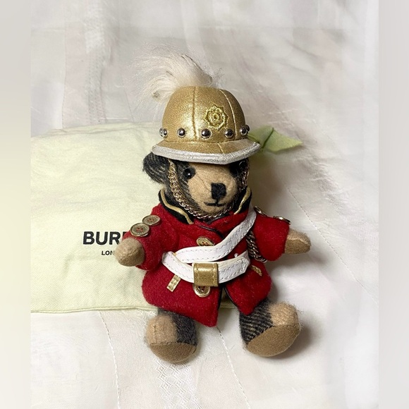 Burberry Regimental Bear Keychain Bag Charm - Picture 3 of 13